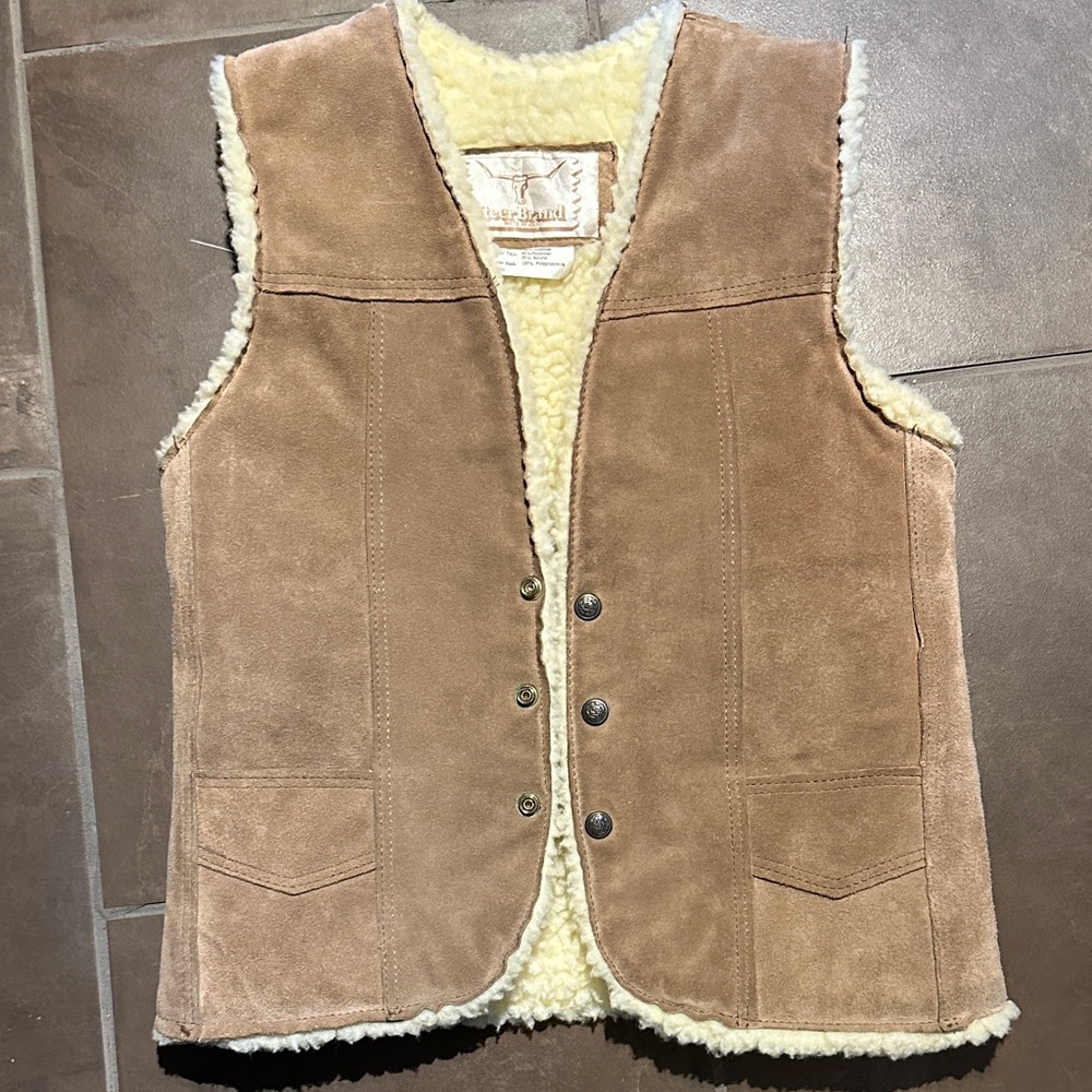 Steer Brand Leather Vest